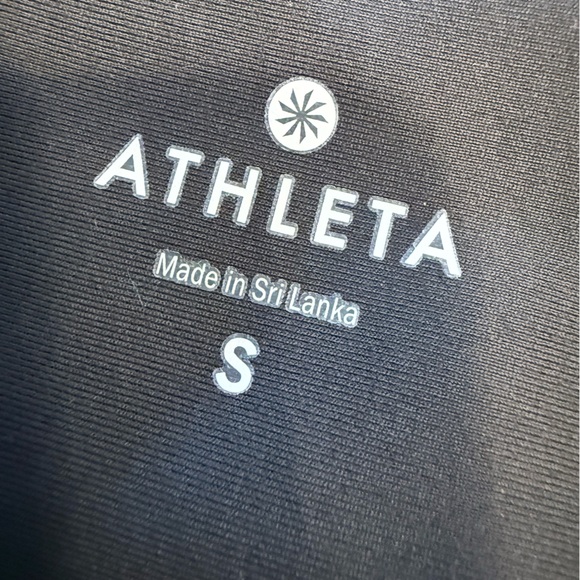Athleta black & gray leggings vented cutouts SZ SM - Picture 6 of 8